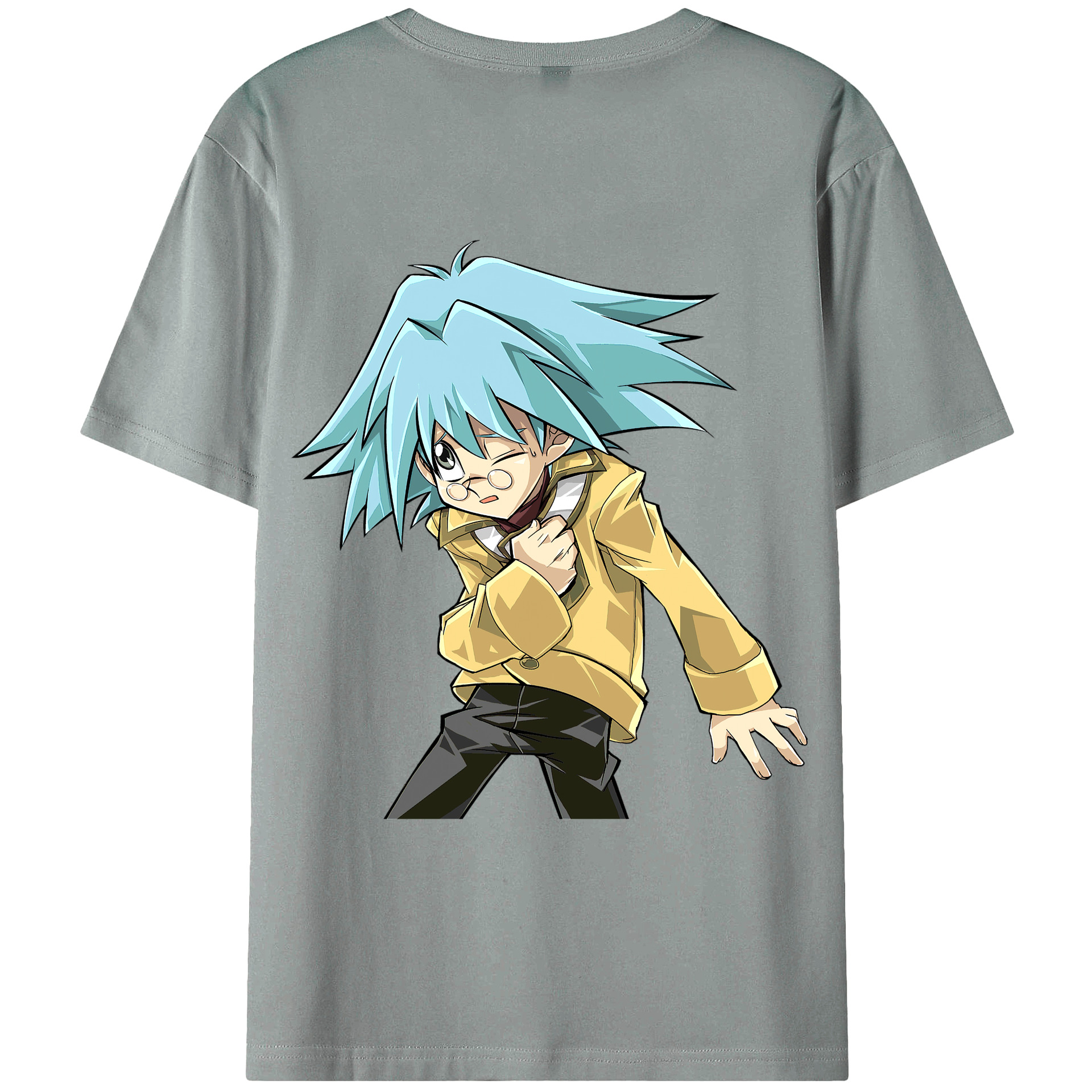 （画像用） 遊☆戯☆王 Yu-Gi-Oh! 綿100％ メンズ半袖Tシャツ（バックプリント） 通気性